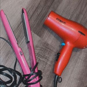 conair hair dryer and straightener!